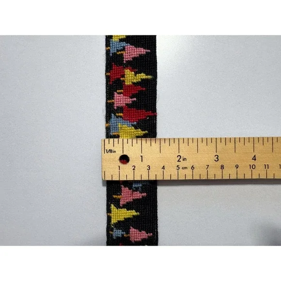 L.L. Bean Multicolor Tree Pattern Belt - Picture 6 of 7